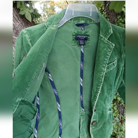 Allman Brothers Band Concert Jacket Sun Studio Green Velvet American Eagle XS - Picture 7 of 8